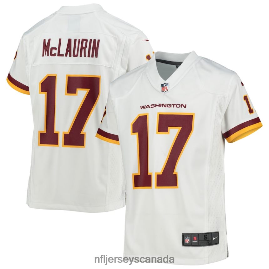 Youth Washington Football Team Terry McLaurin Nike White Game Jersey Clothing NFL TBXFR63077