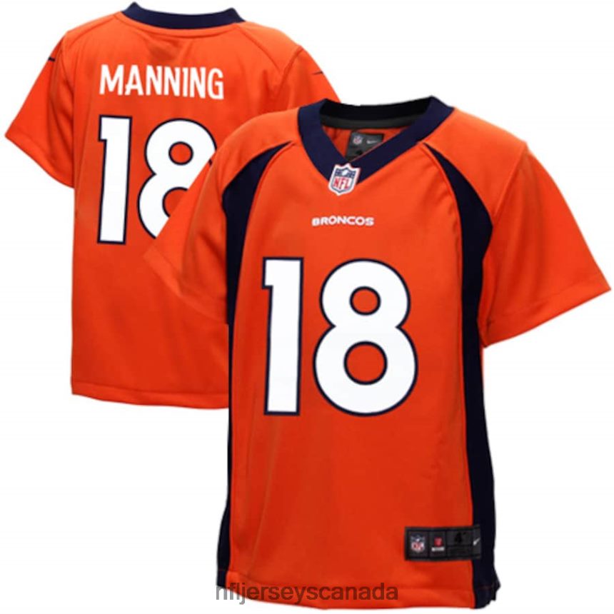 Kids Denver Broncos Peyton Manning Nike Orange Game Jersey Clothing NFL TBXFR62102