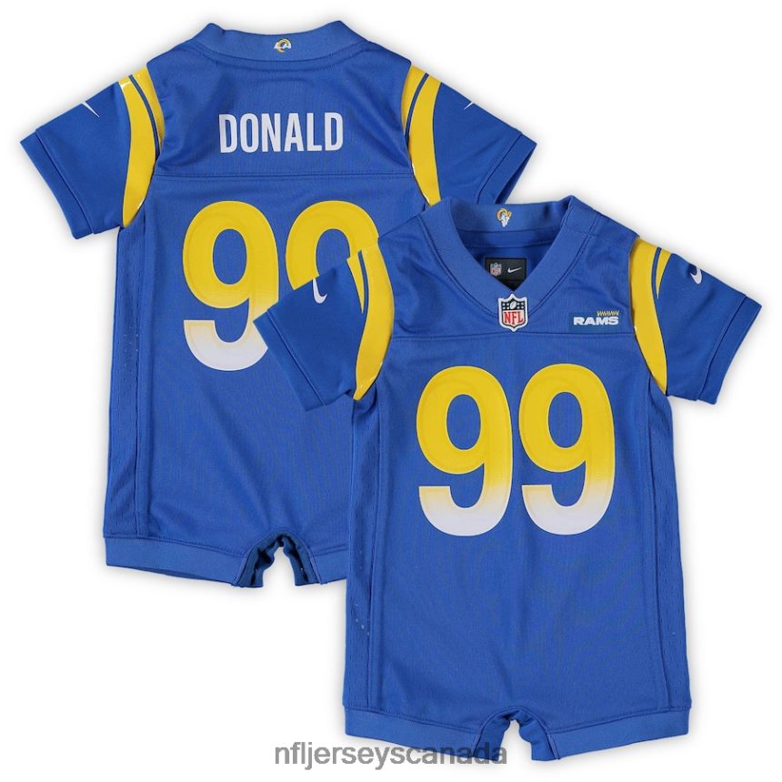 Kids Los Angeles Rams Aaron Donald Nike Royal Game Romper Jersey Clothing NFL TBXFR6697
