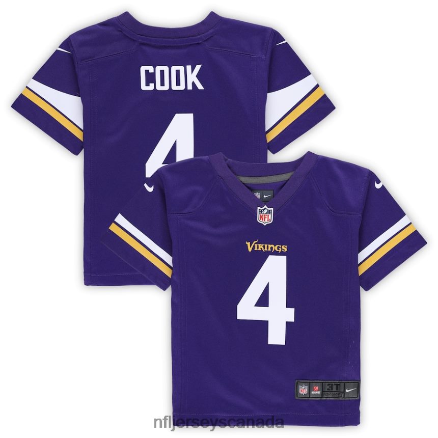 Kids Minnesota Vikings Dalvin Cook Nike Purple Game Jersey Clothing NFL TBXFR63697