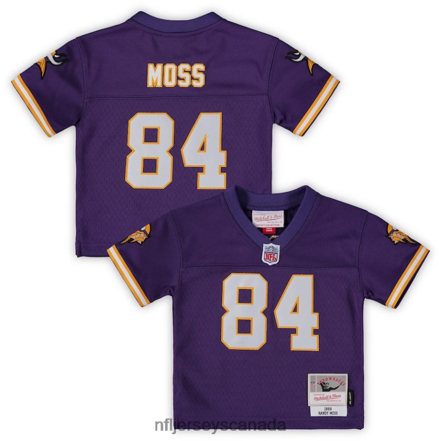 Kids Minnesota Vikings Randy Moss Mitchell & Ness Purple 1998 Retired Legacy Jersey Clothing NFL TBXFR61374