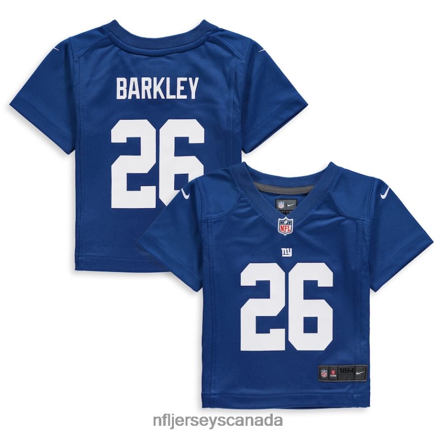 Kids New York Giants Saquon Barkley Nike Royal Game Jersey Clothing NFL TBXFR6516