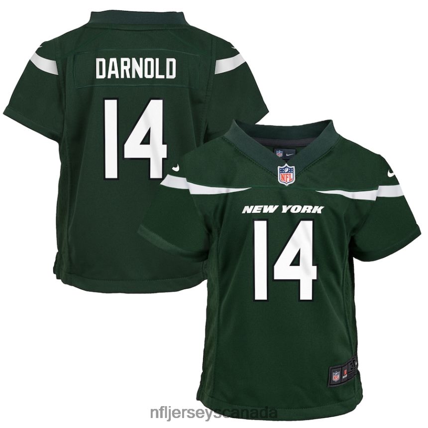 Kids New York Jets Sam Darnold Nike Gotham Green Game Jersey Clothing NFL TBXFR63786