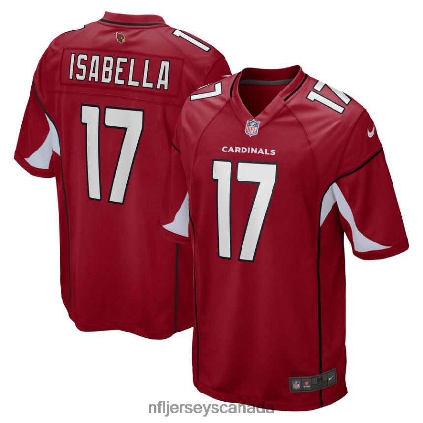 Men Arizona Cardinals Andy Isabella Nike Cardinal Game Player Jersey Clothing NFL TBXFR66216