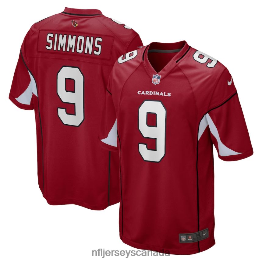 Men Arizona Cardinals Isaiah Simmons Nike Cardinal Game Player Jersey Clothing NFL TBXFR62397