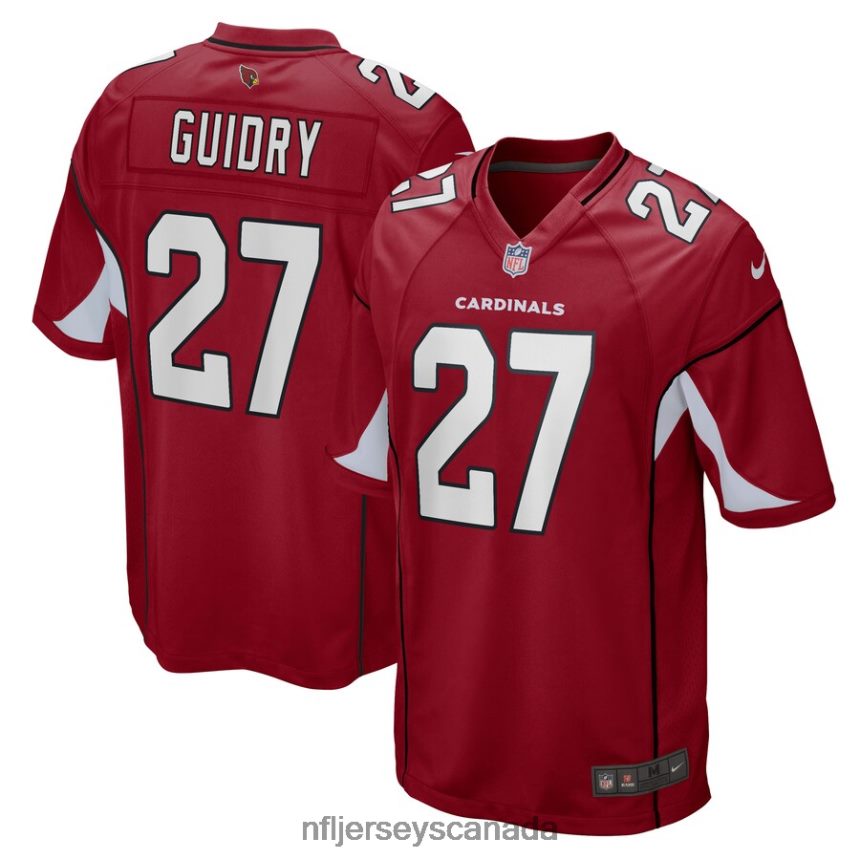 Men Arizona Cardinals Javelin Guidry Nike Cardinal Game Player Jersey Clothing NFL TBXFR66444