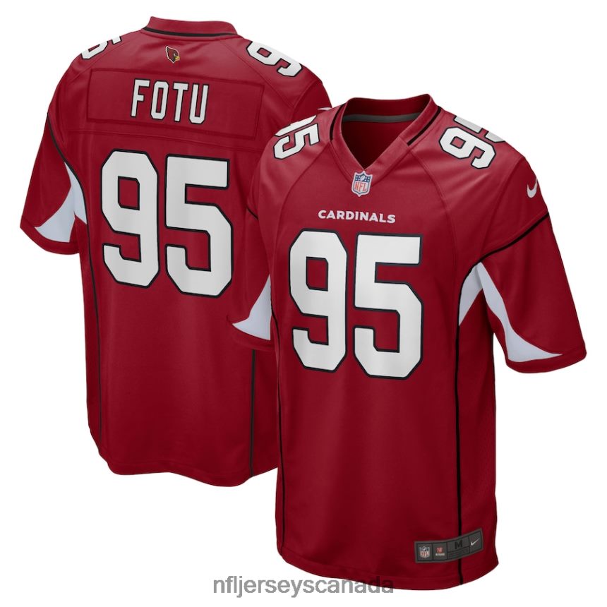 Men Arizona Cardinals Leki Fotu Nike Cardinal Game Jersey Clothing NFL TBXFR65855