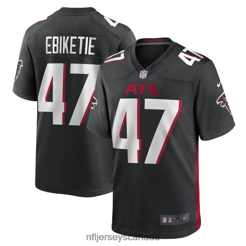 Men Arnold Ebiketie Atlanta Falcons Nike Black Game Player Jersey Clothing NFL TBXFR67008