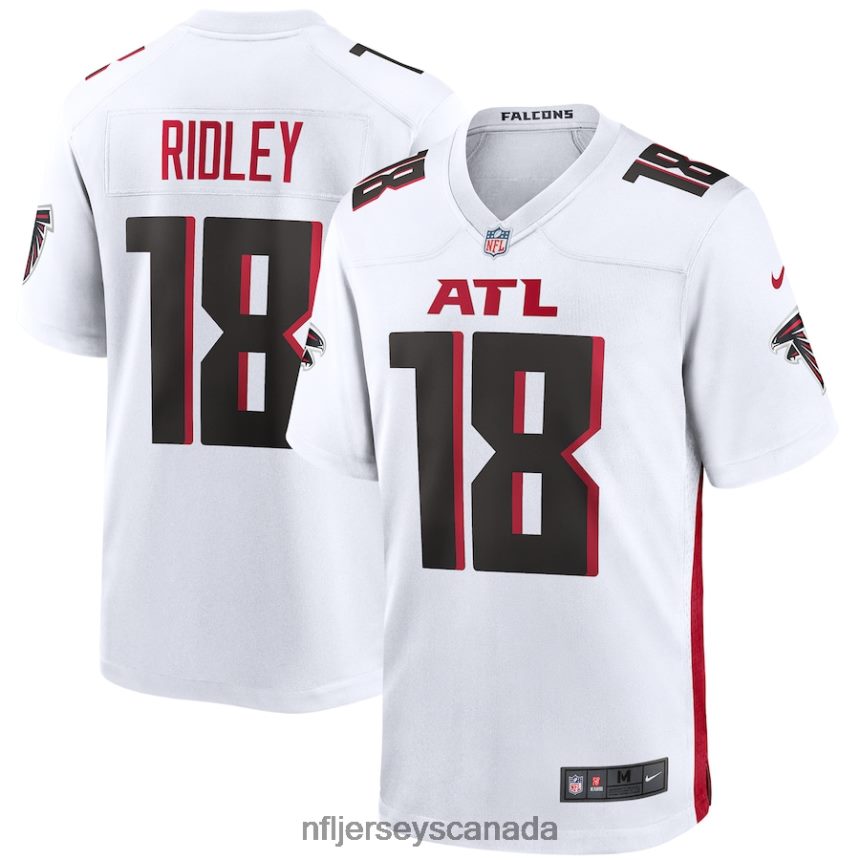 Men Atlanta Falcons Calvin Ridley Nike White Game Jersey Clothing NFL TBXFR61156