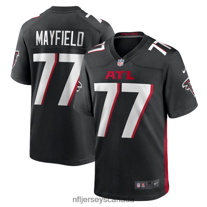 Men Atlanta Falcons Jalen Mayfield Nike Black Game Jersey Clothing NFL TBXFR64492