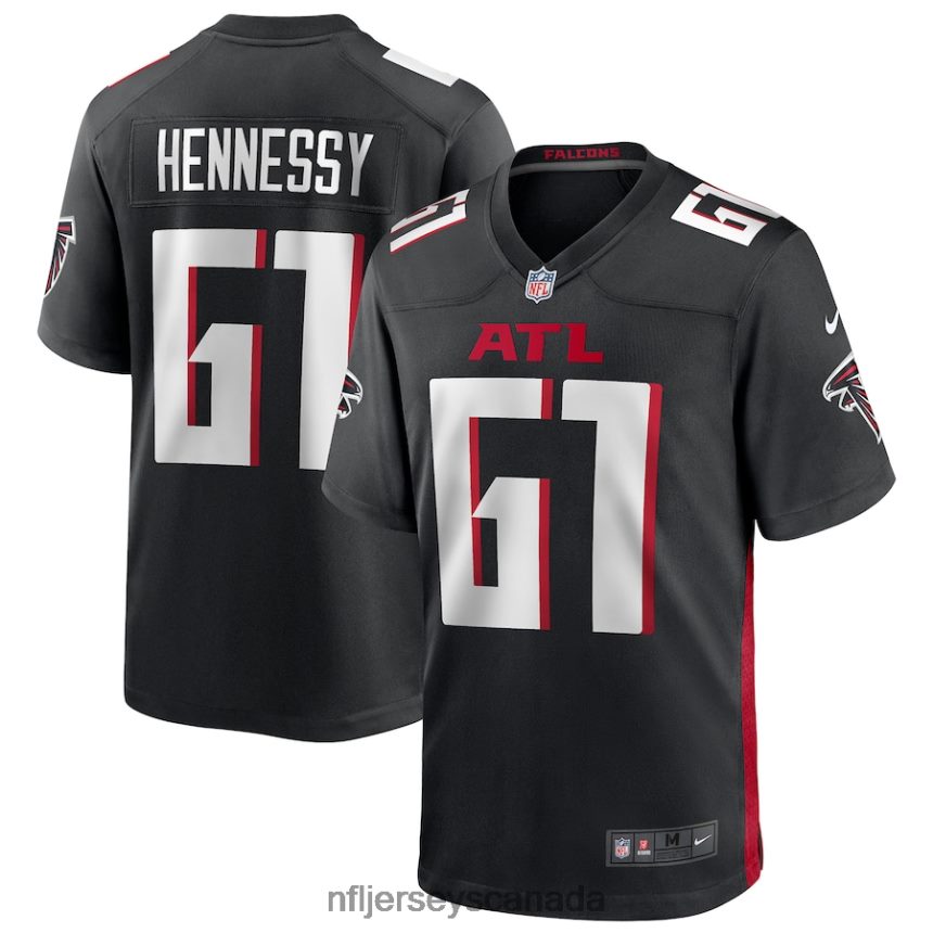 Men Atlanta Falcons Matt Hennessy Nike Black Player Game Jersey Clothing NFL TBXFR64749