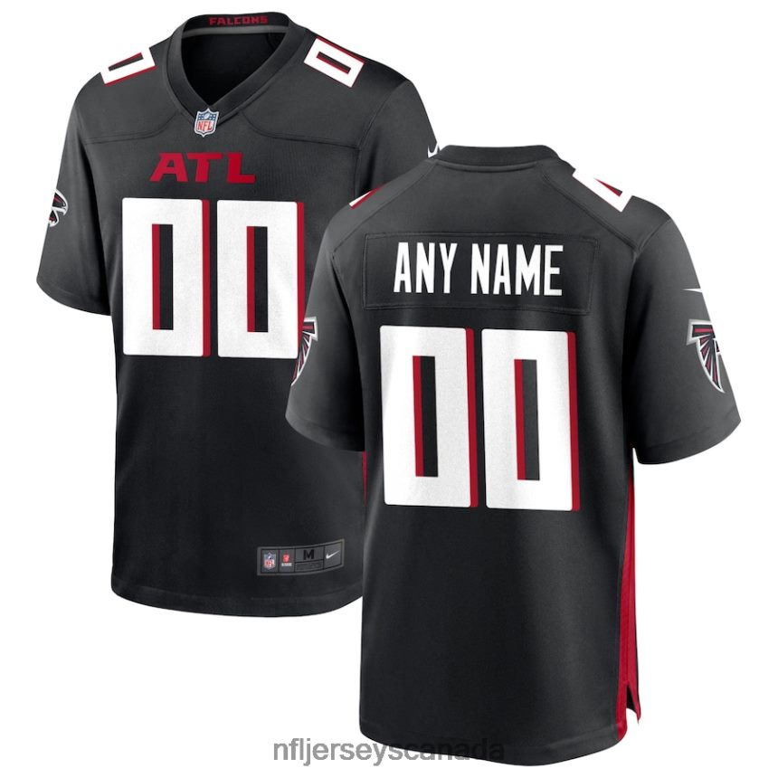 Men Atlanta Falcons Nike Black Custom Game Jersey Clothing NFL TBXFR6244