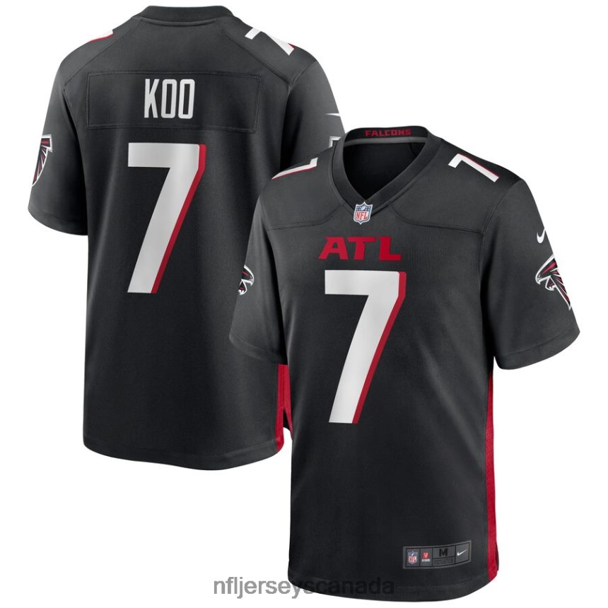 Men Atlanta Falcons Younghoe Koo Nike Black Game Jersey Clothing NFL TBXFR6929