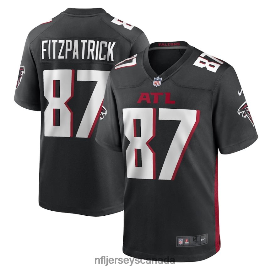 Men John FitzPatrick Atlanta Falcons Nike Black Game Player Jersey Clothing NFL TBXFR64489