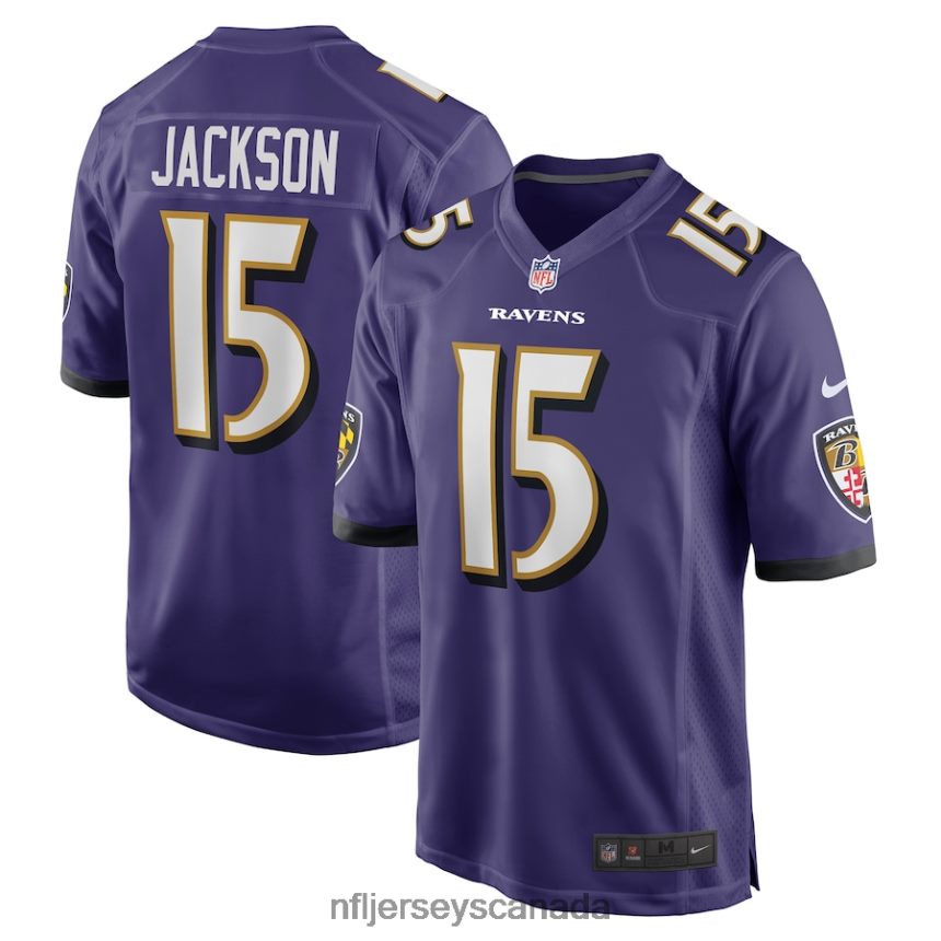 Men Baltimore Ravens DeSean Jackson Nike Purple Game Player Jersey Clothing NFL TBXFR63858