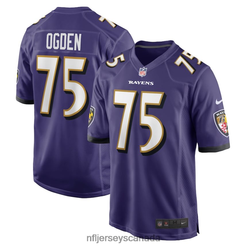 Men Baltimore Ravens Jonathan Ogden Nike Purple Retired Player Game Jersey Clothing NFL TBXFR61874