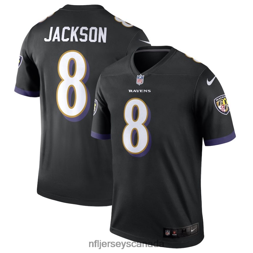 Men Baltimore Ravens Lamar Jackson Nike Black Legend Jersey Clothing NFL TBXFR6461