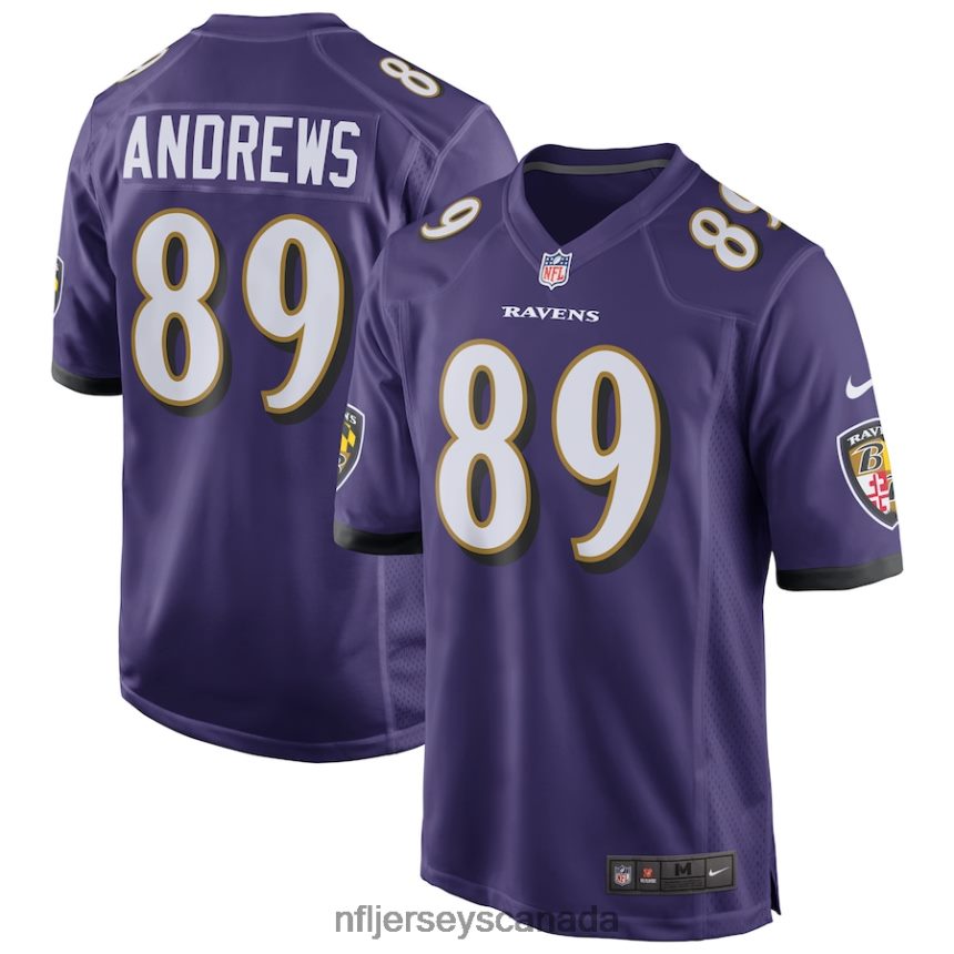 Men Baltimore Ravens Mark Andrews Nike Purple Game Jersey Clothing NFL TBXFR6534