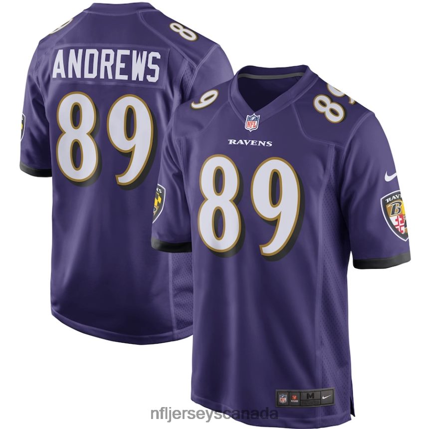 Men Baltimore Ravens Mark Andrews Nike Purple Game Player Jersey Clothing NFL TBXFR61762