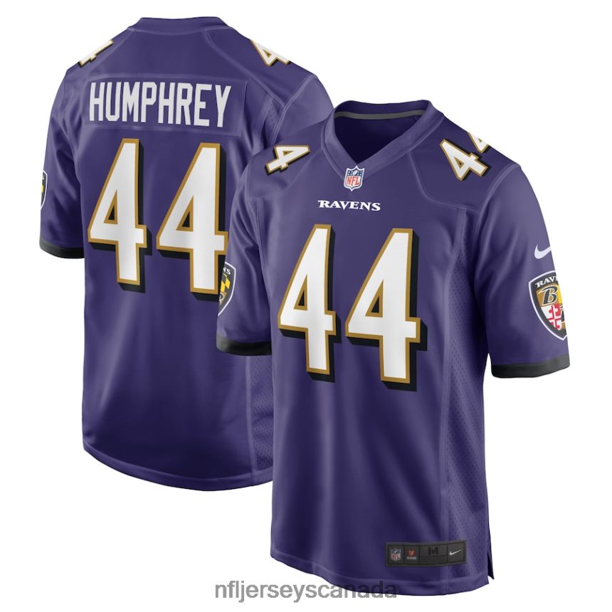 Men Baltimore Ravens Marlon Humphrey Nike Purple Game Team Jersey Clothing NFL TBXFR61903