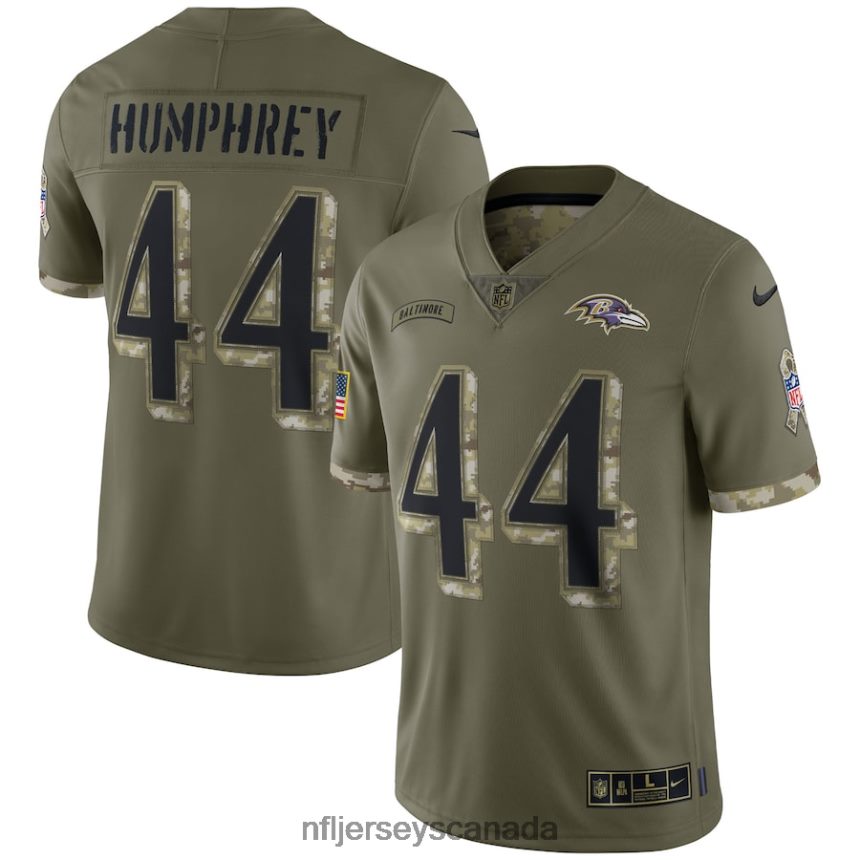 Men Baltimore Ravens Nike Olive 2022 Salute To Service Limited Jersey Clothing NFL TBXFR63172