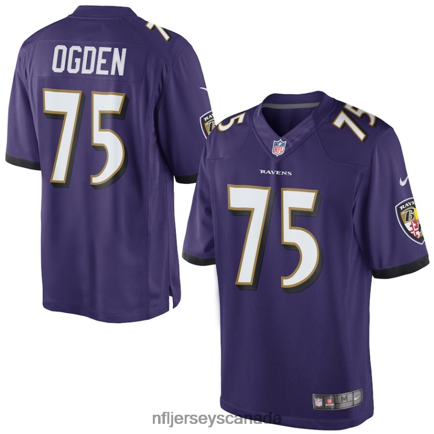 Men Nike Jonathan Ogden Purple Baltimore Ravens Retired Player Limited Jersey Clothing NFL TBXFR63944