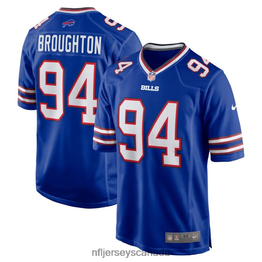 Men Buffalo Bills Cortez Broughton Nike Royal Home Game Player Jersey Clothing NFL TBXFR66328