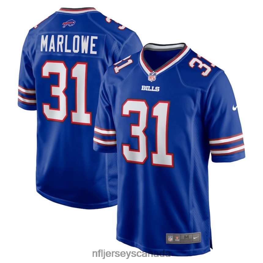 Men Buffalo Bills Dean Marlowe Nike Royal Game Player Jersey Clothing NFL TBXFR64495