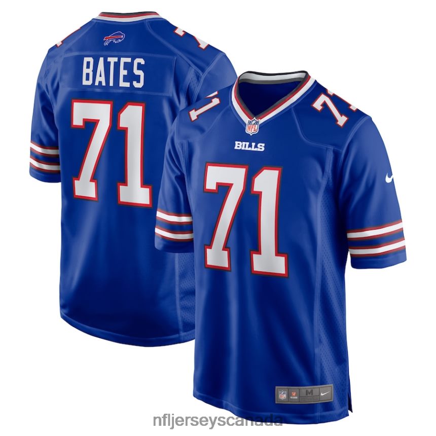 Men Buffalo Bills Ryan Bates Nike Royal Game Player Jersey Clothing NFL TBXFR63589