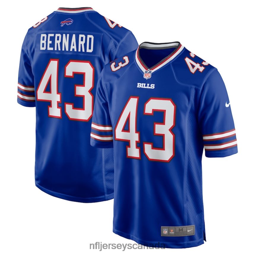 Men Buffalo Bills Terrel Bernard Nike Royal Game Player Jersey Clothing NFL TBXFR63953