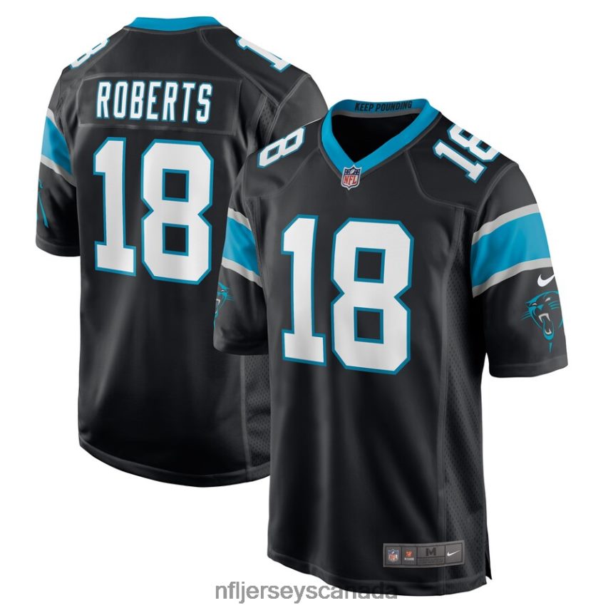 Men Carolina Panthers Andre Roberts Nike Black Game Player Jersey Clothing NFL TBXFR66691