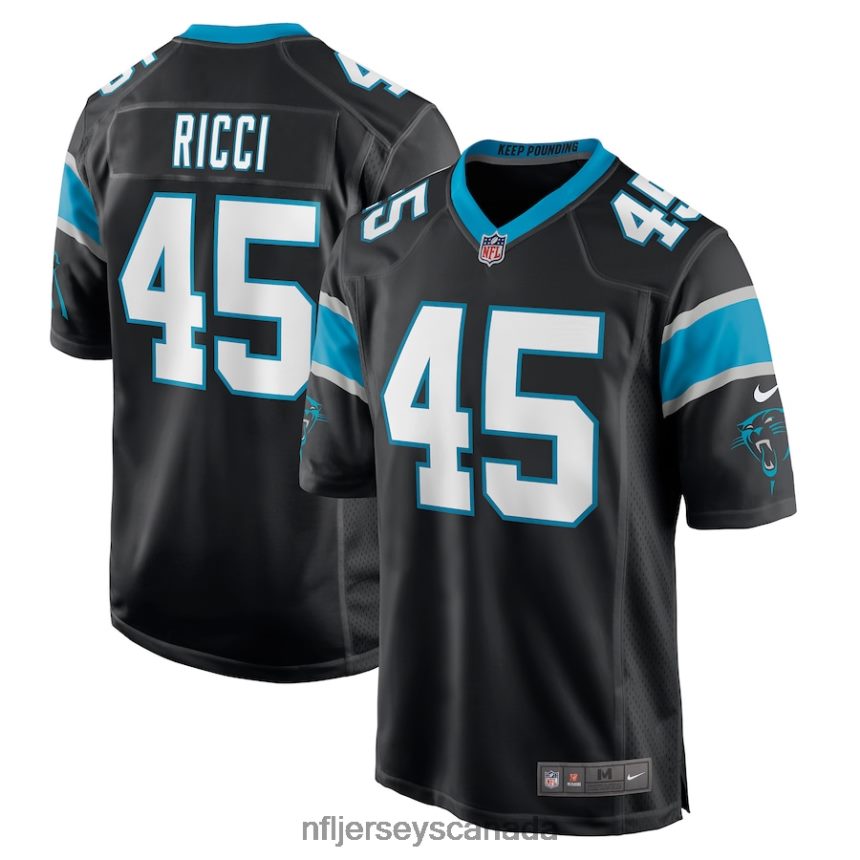 Men Carolina Panthers Giovanni Ricci Nike Black Player Game Jersey Clothing NFL TBXFR66784