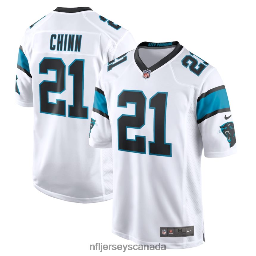 Men Carolina Panthers Jeremy Chinn Nike White Game Jersey Clothing NFL TBXFR6889