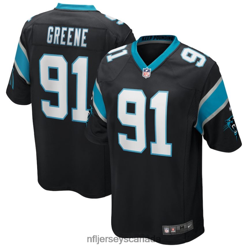 Men Carolina Panthers Kevin Greene Nike Black Game Retired Player Jersey Clothing NFL TBXFR64212