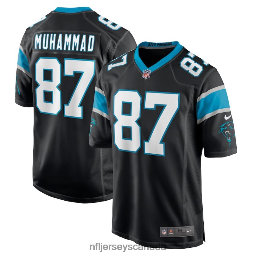Men Carolina Panthers Muhsin Muhammad Nike Black Retired Player Jersey Clothing NFL TBXFR62853