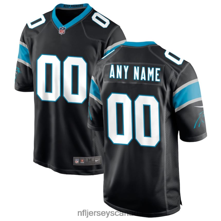 Men Carolina Panthers Nike Black Custom Game Jersey Clothing NFL TBXFR6121