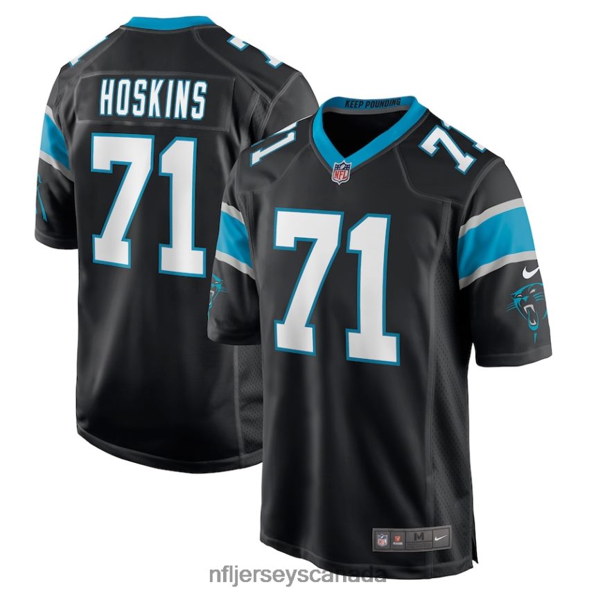 Men Carolina Panthers Phil Hoskins Nike Black Game Jersey Clothing NFL TBXFR66524
