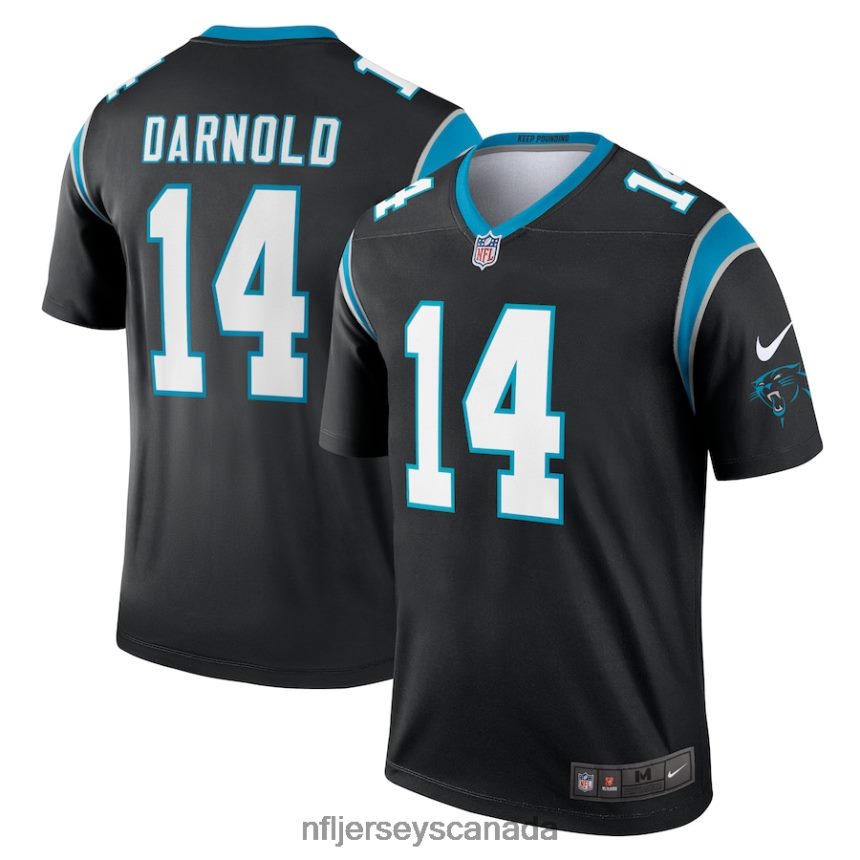 Men Carolina Panthers Sam Darnold Nike Black Legend Jersey Clothing NFL TBXFR64032
