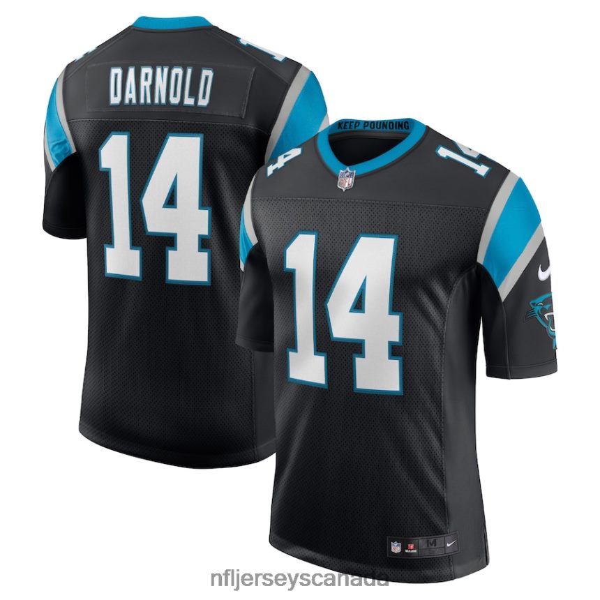 Men Carolina Panthers Sam Darnold Nike Black Vapor Limited Jersey Clothing NFL TBXFR63484