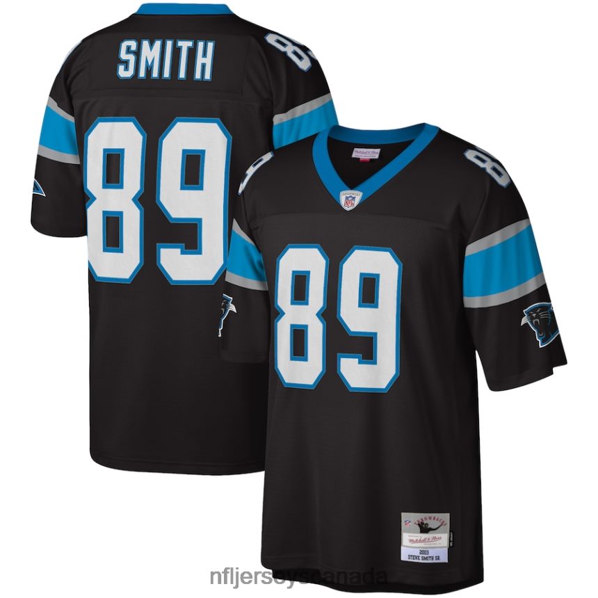 Men Carolina Panthers Steve Smith Mitchell & Ness Black 2003 Legacy Replica Jersey Clothing NFL TBXFR62521