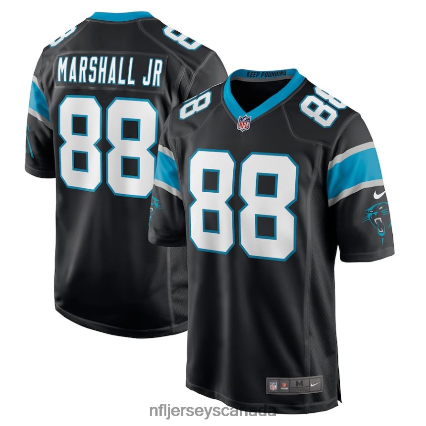 Men Carolina Panthers Terrace Marshall Jr. Nike Black Game Jersey Clothing NFL TBXFR64553