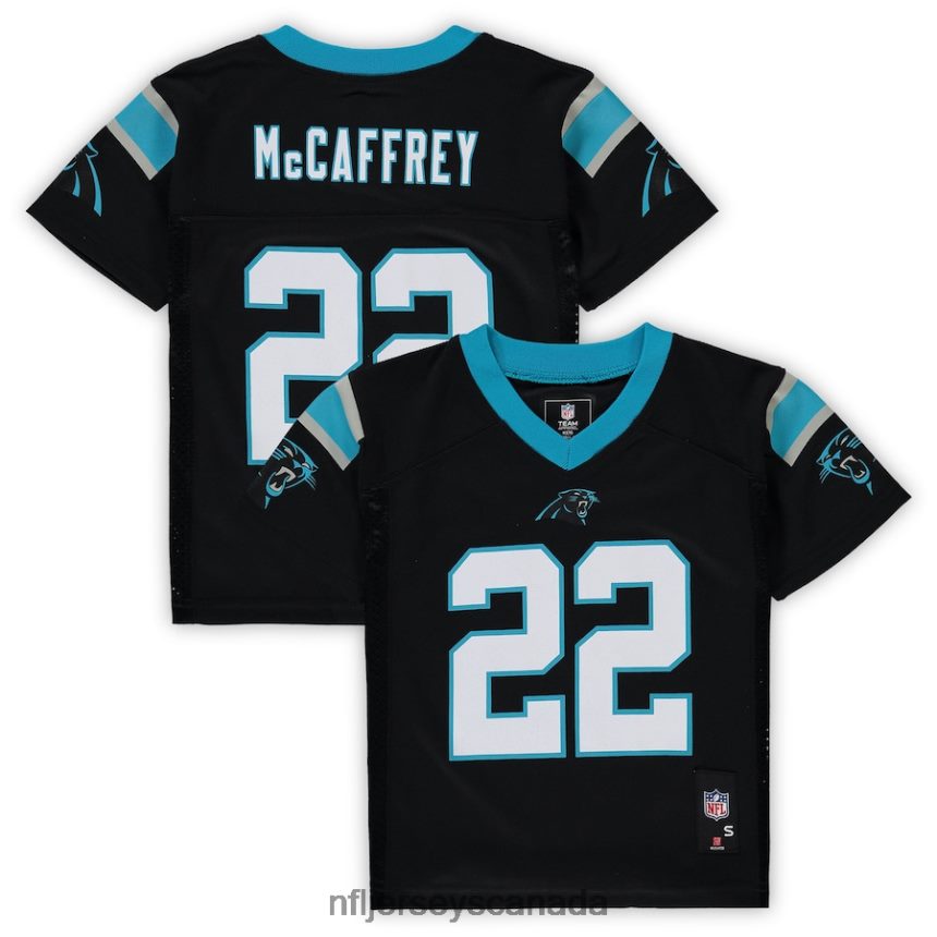 Men Preschool Carolina Panthers Christian McCaffrey Black Replica Player Jersey Clothing NFL TBXFR61485