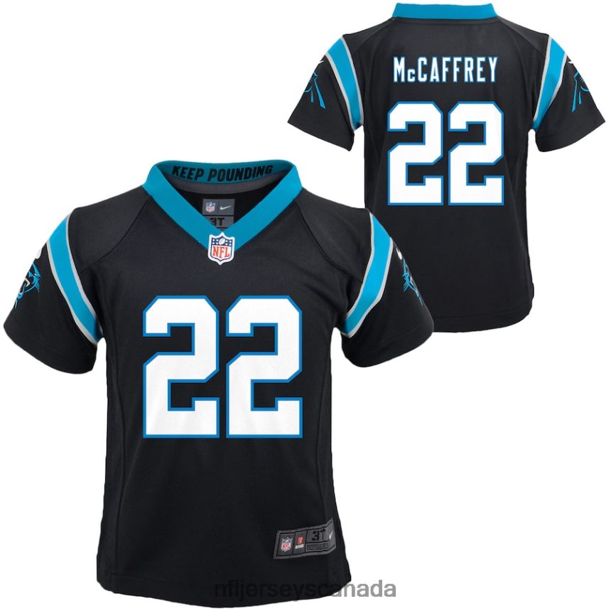 Men Preschool Carolina Panthers Christian McCaffrey Nike Black Player Game Jersey Clothing NFL TBXFR62118