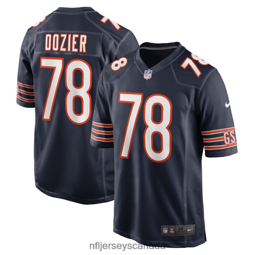 Men Chicago Bears Dakota Dozier Nike Navy Game Jersey Clothing NFL TBXFR67074