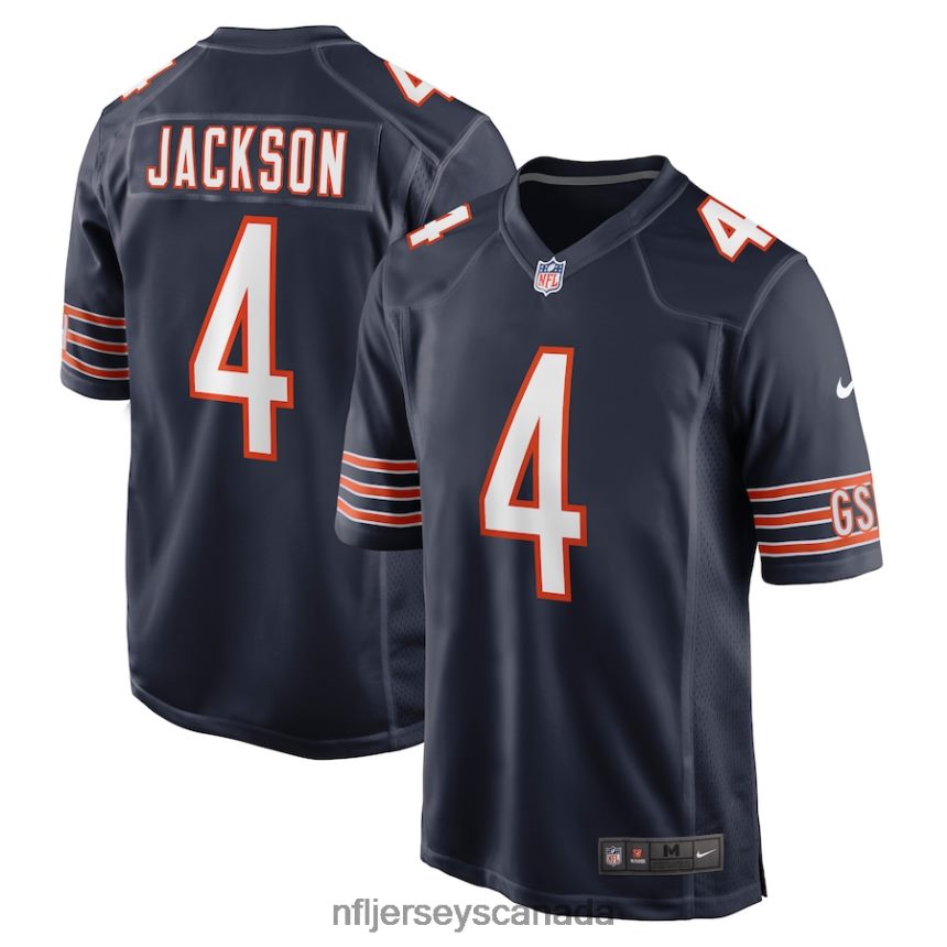 Men Chicago Bears Eddie Jackson Nike Navy Game Player Jersey Clothing NFL TBXFR62982