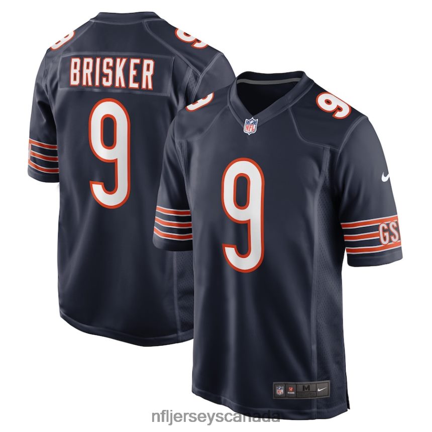 Men Chicago Bears Jaquan Brisker Nike Navy Game Player Jersey Clothing NFL TBXFR6431