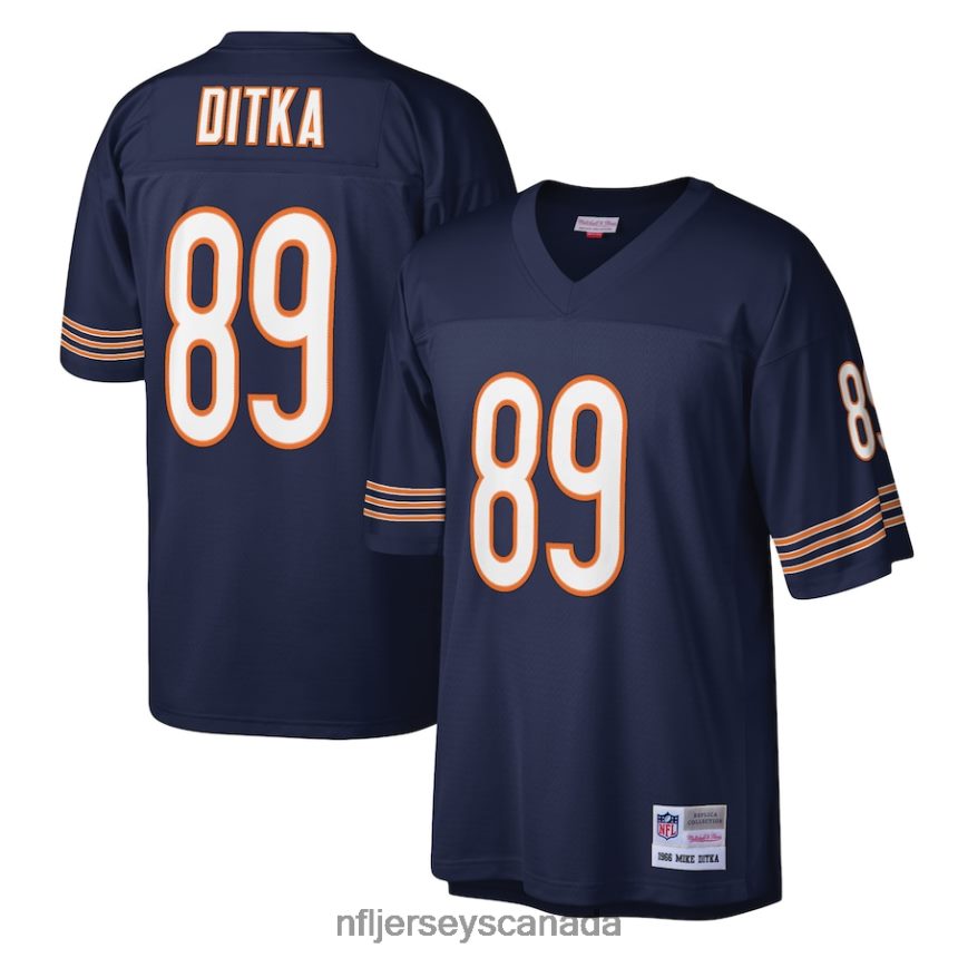 Men Chicago Bears Mike Ditka Mitchell & Ness Navy Legacy Replica Jersey Clothing NFL TBXFR65493