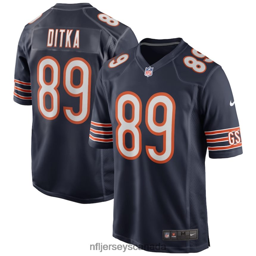 Men Chicago Bears Mike Ditka Nike Navy Game Retired Player Jersey Clothing NFL TBXFR6960