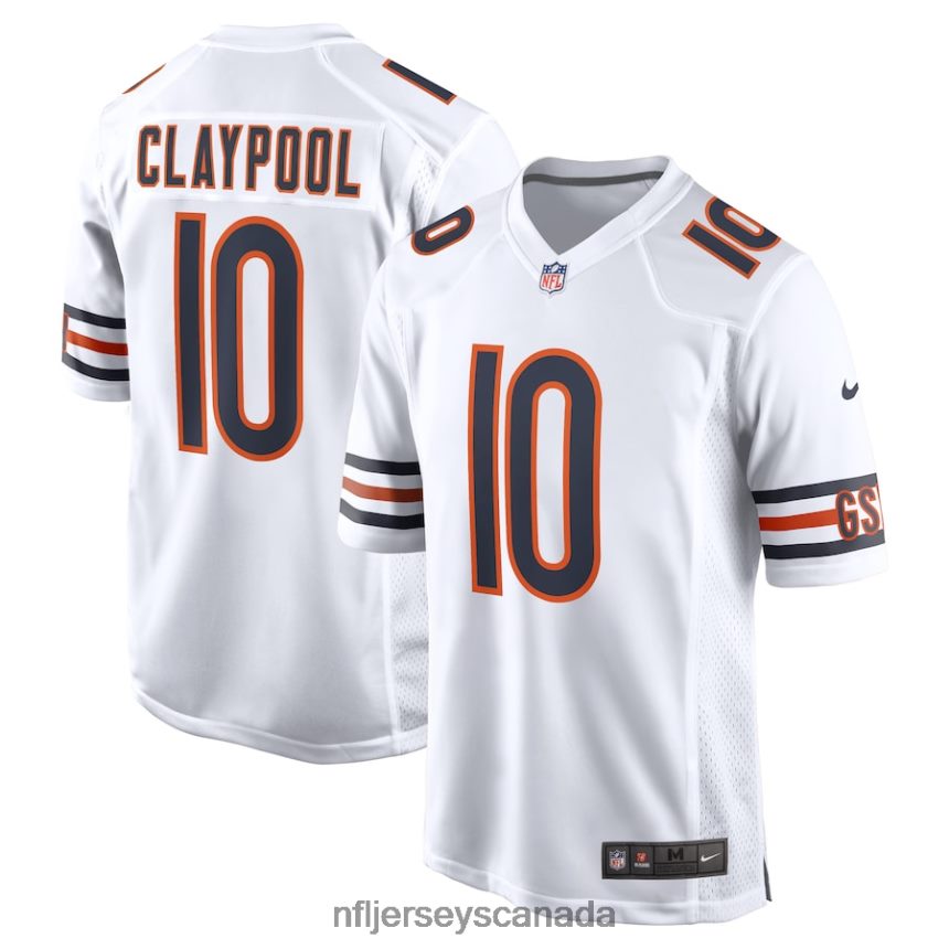 Men Chicago Bears Nike White Game Player Jersey Clothing NFL TBXFR63153