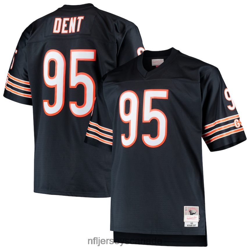 Men Chicago Bears Richard Dent Mitchell & Ness Navy Big & Tall 1985 Retired Player Replica Jersey Clothing NFL TBXFR61122